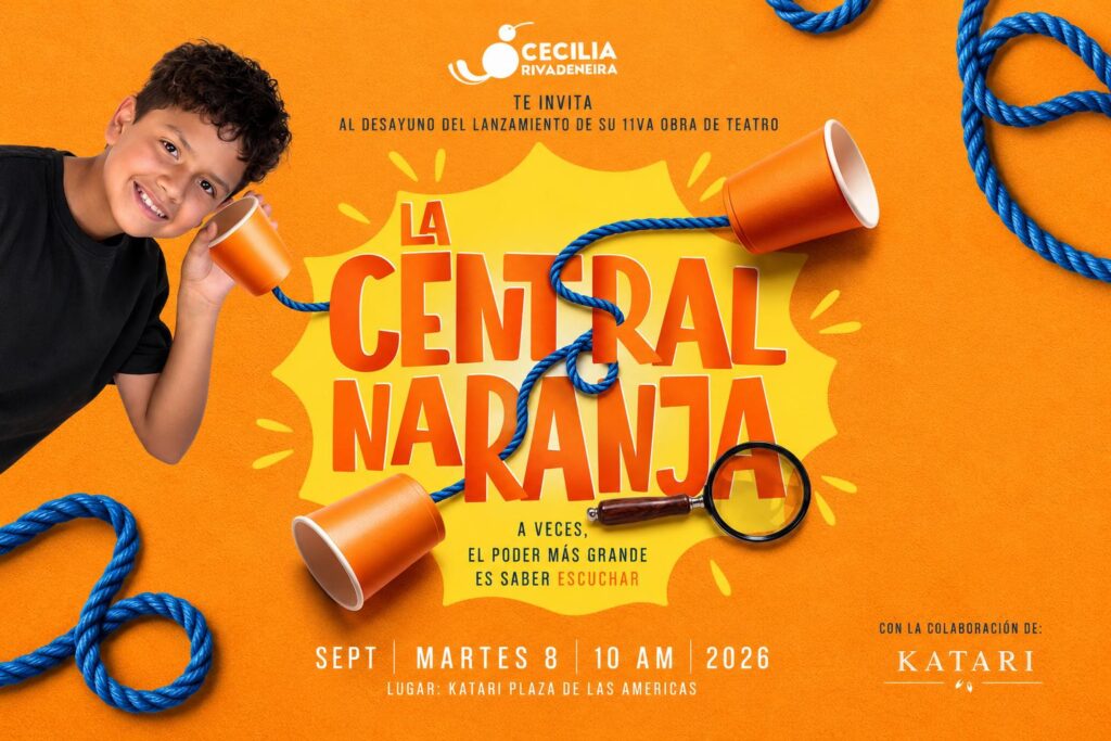Afiche de la obra teatral «La cuerda naranja».