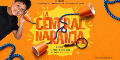 Afiche de la obra teatral «La cuerda naranja».