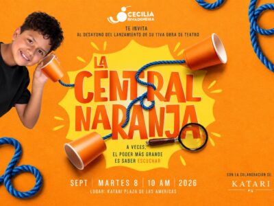 Afiche de la obra teatral «La cuerda naranja».