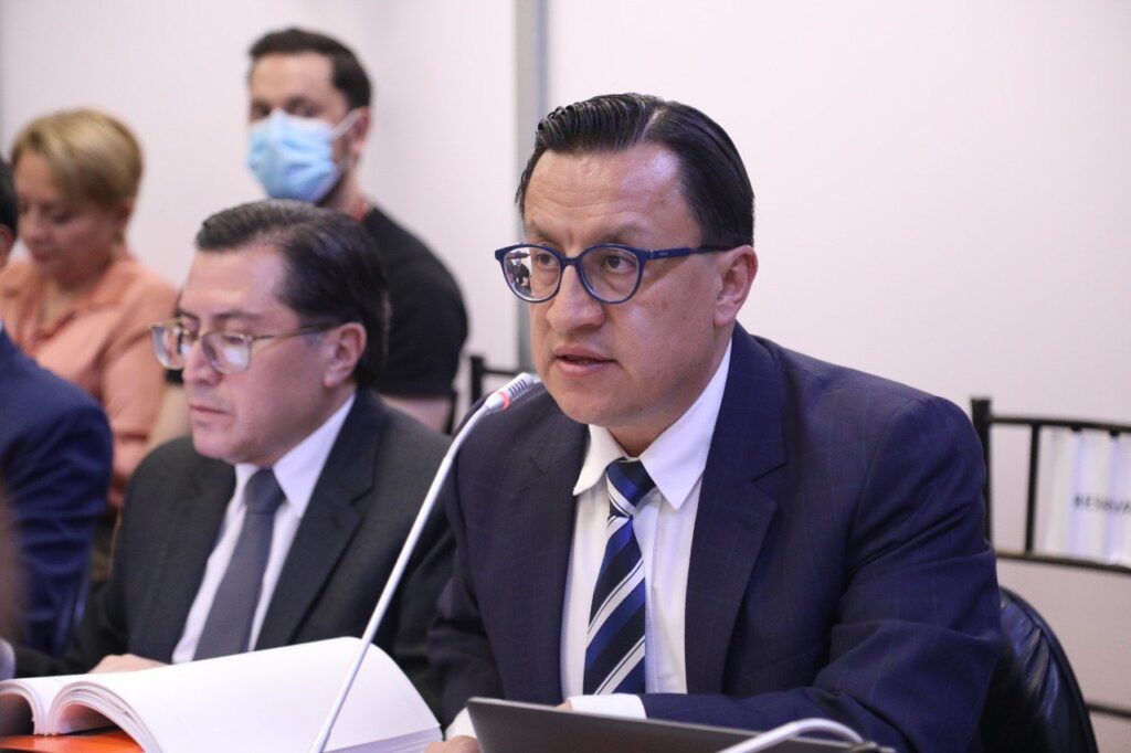Archivo: sesión de la Comisión de Fiscalización de la Asamblea Nacional en la que David Rosero presentó sus pruebas de descargo, el 24 de septiembre de 2026, según la Asamblea.