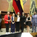Acto de reconocimiento en el salón del Pleno de la Asamblea Nacional, en Quito, en diciembre de 2024. Imagen de archivo.
