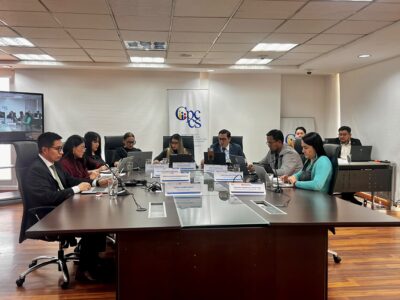Archivo: sesión de la Comisión Ciudadana de Selección del CPCCS durante las audiencias de impugnación del concurso para Fiscal General, en septiembre de 2026.