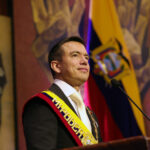 Daniel Noboa durante el Informe a la Nación del 24 de mayo de 2026, fotografía de archivo.