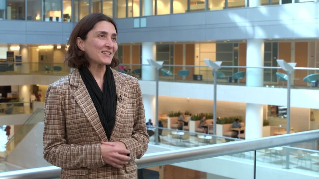 Deniz Igan, del Departamento de Estudios del FMI, presenta las previsiones económicas de octubre de 2026.