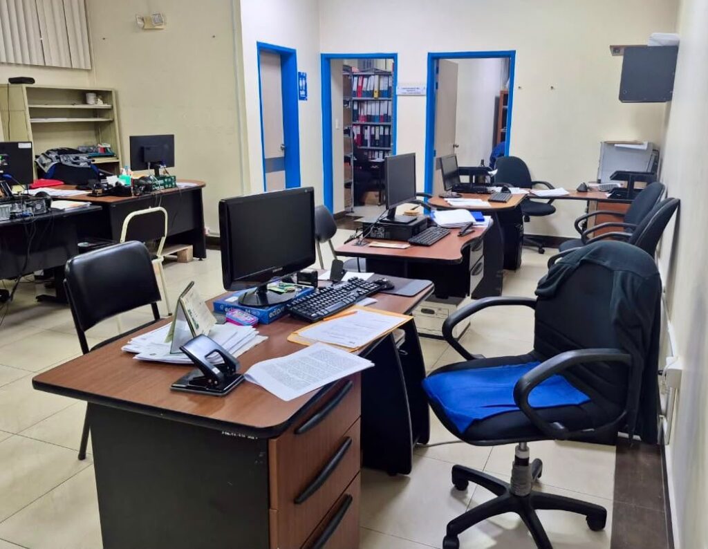 Operativo de la operación Código Blanco en el Hospital General Docente de Ambato el 23 de octubre de 2026.
