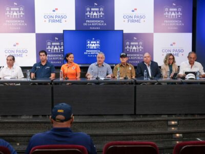 Imagen oficial de la respuesta del Gobierno de Panamá a la emergencia sísmica del 10 de octubre de 2026.